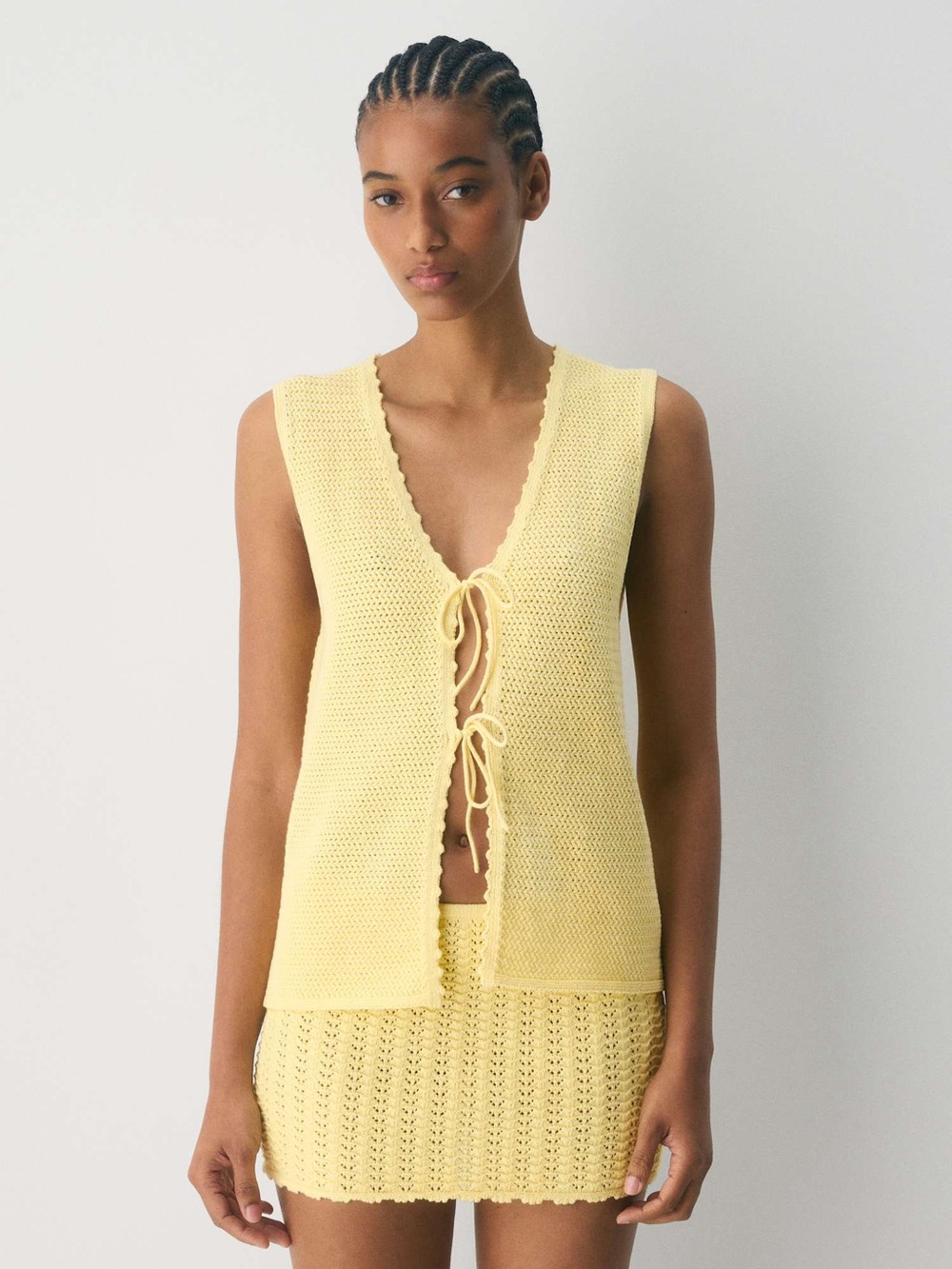 Aritzia Little Moon Andalusia Top in Lemonade